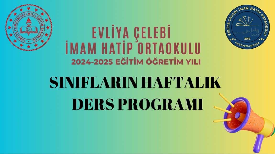 Sınıfların Haftalık Ders Programı